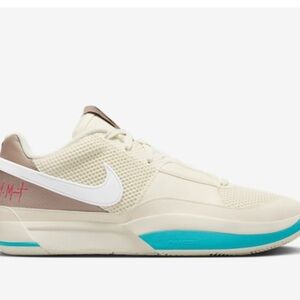 Nike men’s Ja Morant One Coconut Milk/Khaki basketball sneakers size 11.5